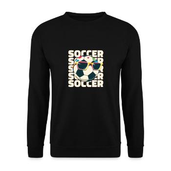 Joueur de football Athlète de football Enfant en bas âge garçon fille - Sweat-shirt Unisexe - noir - Devant - Alina (178cm) & Michal (187cm)