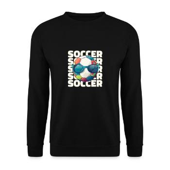Joueur de football Drôle d’athlète Sport Amoureux du football - Sweat-shirt Unisexe - noir - Devant - Alina (178cm) & Michal (187cm)