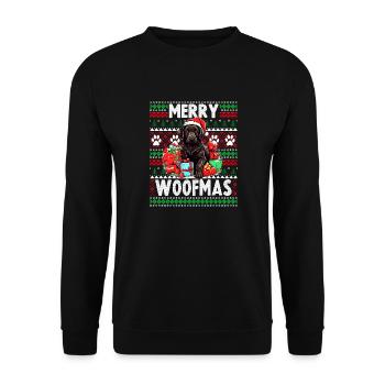 Fur Parent Christmas - Black Labrador Lover Ugly C - Unisex Sweatshirt - black - Front - Alina (178cm) & Michal (187cm)