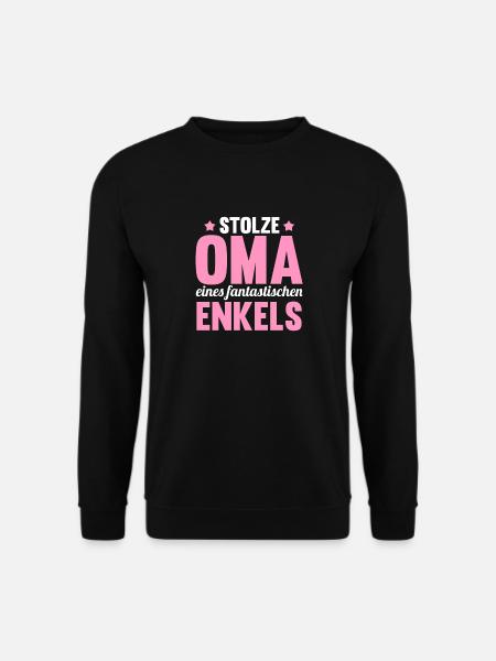 Großmutter Enkel Oma - Unisex Pullover - Schwarz