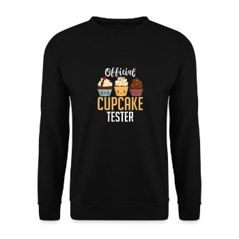 Baker Pastry Chef Baking Cool Official Cupcake Tes - Unisex Sweatshirt - black - Front - Alina (178cm) & Michal (187cm)