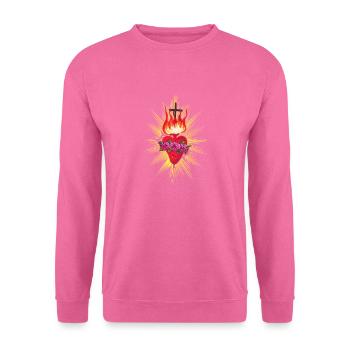 Maria Symbol - Herz Mariens - Unisex Pullover - Pink - Vorne