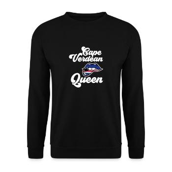 Cape Verde flag Cabo Verde flag - Unisex Sweatshirt - black - Front - Alina (178cm) & Michal (187cm)