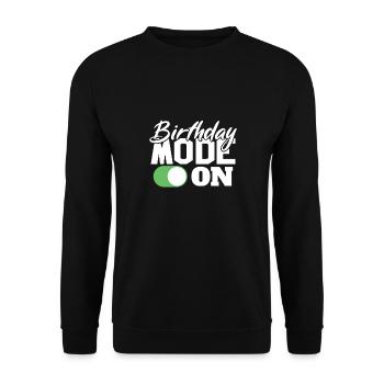 Mode anniversaire sur Fun Celebration - Sweat-shirt Unisexe - noir - Devant - Alina (178cm) & Michal (187cm)