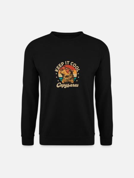 Keep It Cool With Capybaras Capibara Owner Mammal - Unisex Pullover - Schwarz