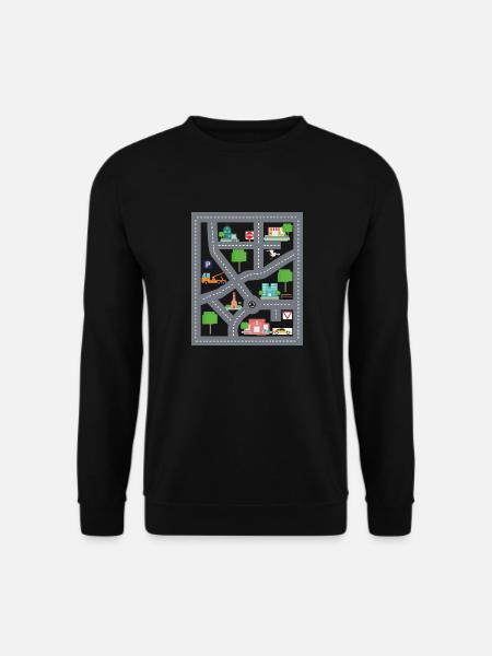 Spielteppich Aufdruck super lustiges Papa Geschenk - Unisex Pullover - Schwarz