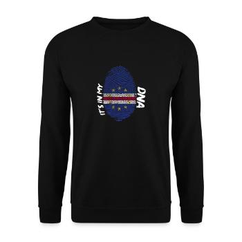 Cape Verde flag Cabo Verde flag - Unisex Sweatshirt - black - Front - Alina (178cm) & Michal (187cm)