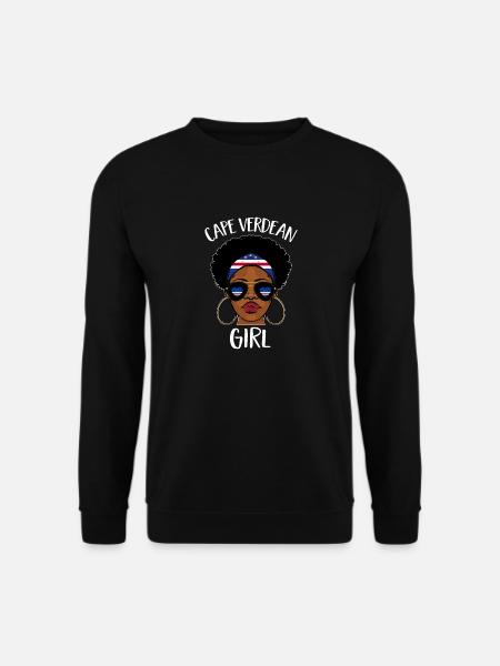Kap Verde Flagge Cabo Verde Flagge - Unisex Pullover - Schwarz