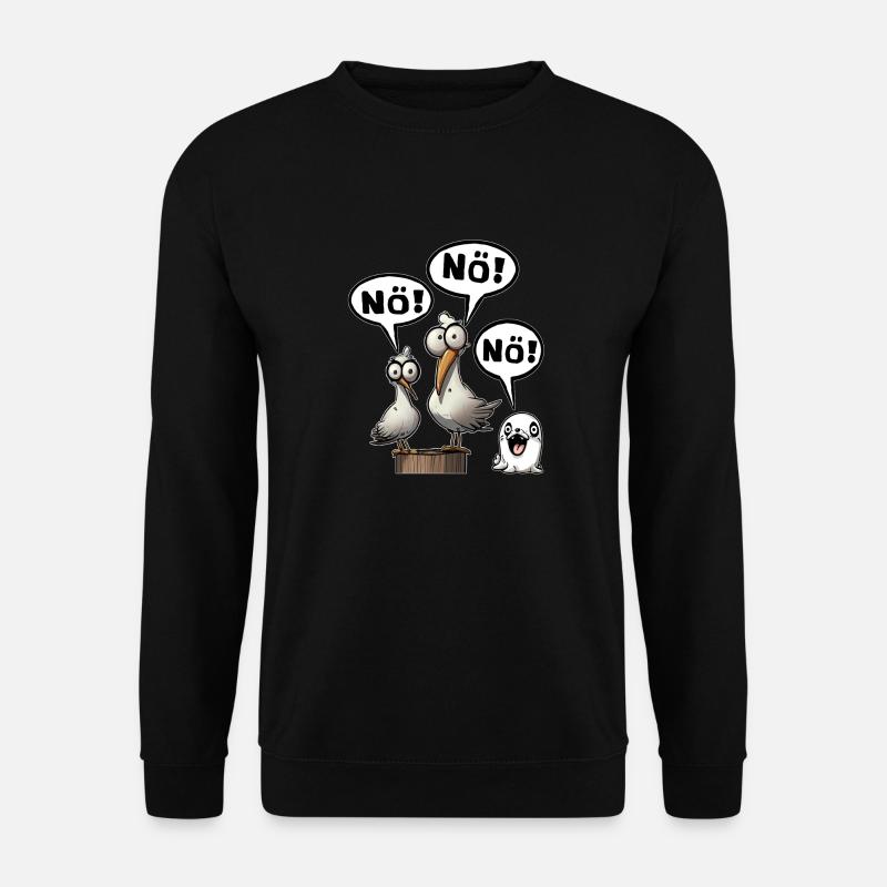 Morgenmuffel Müde Müdigkeit lustige Sprüche Fun - Unisex Pullover - Schwarz