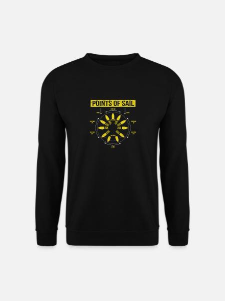 Sailing Points Maneuvers Sailing Ship Sailors Skipper - Unisex Sweatshirt - black