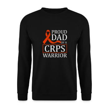 Proud father of a crps warrior chronic - Unisex Sweatshirt - black - Front - Alina (178cm) & Michal (187cm)