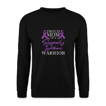 Proud mother of a Sjogren's syndrome warrior - Unisex Sweatshirt - black - Front - Alina (178cm) & Michal (187cm)