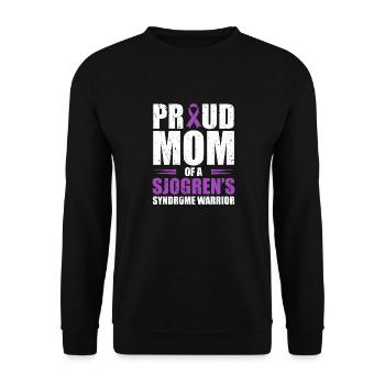 Proud mother of a Sjogren's syndrome warrior - Unisex Sweatshirt - black - Front - Alina (178cm) & Michal (187cm)
