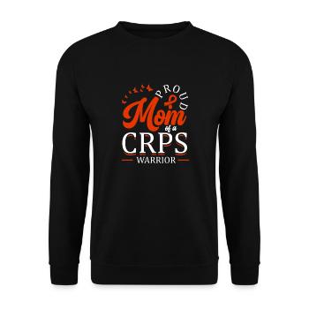 Proud mother of a crps warrior chronic - Unisex Sweatshirt - black - Front - Alina (178cm) & Michal (187cm)
