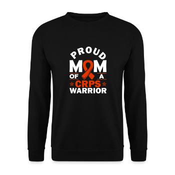 Proud mother of a crps warrior chronic - Unisex Sweatshirt - black - Front - Alina (178cm) & Michal (187cm)