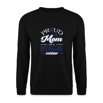 Stolze Mama Eines Myalgische - Unisex Pullover - Schwarz - Vorne - Alina (178cm) & Michal (187cm)