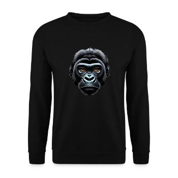 Gorilla - Unisex Sweatshirt - black - Front - Alina (178cm) & Michal (187cm)
