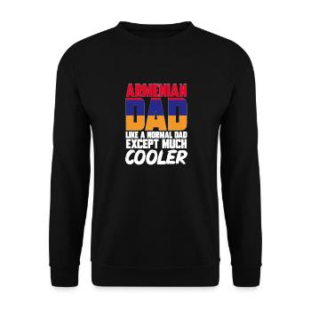Armenian flag Armenia - Unisex Sweatshirt - black - Front - Alina (178cm) & Michal (187cm)