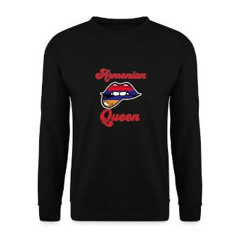 Armenian flag Armenia - Unisex Sweatshirt - black - Front - Alina (178cm) & Michal (187cm)