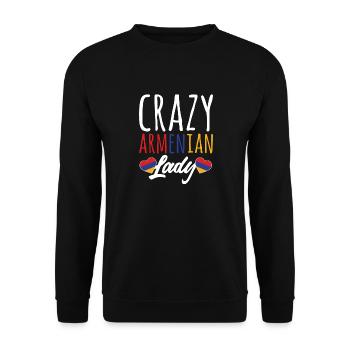 Armenian flag Armenia - Unisex Sweatshirt - black - Front - Alina (178cm) & Michal (187cm)