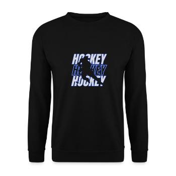 Hockey Ice Hockey Eishockey - Unisex Pullover - Schwarz - Vorne - Alina (178cm) & Michal (187cm)