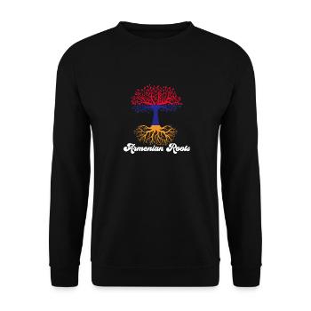 Armenian flag Armenia - Unisex Sweatshirt - black - Front - Alina (178cm) & Michal (187cm)