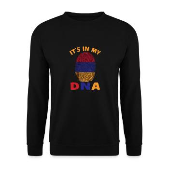 Armenian flag Armenia - Unisex Sweatshirt - black - Front - Alina (178cm) & Michal (187cm)