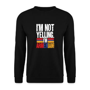 Armenian flag Armenia - Unisex Sweatshirt - black - Front - Alina (178cm) & Michal (187cm)