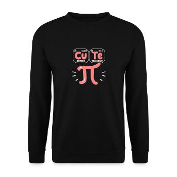 Cute Pie Pi Day Cutie Math Periodic Table Chemie - Unisex Pullover - Schwarz - Vorne - Alina (178cm) & Michal (187cm)