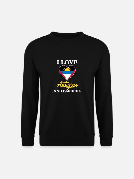 Antigua and Barbuda flag - Unisex Sweatshirt - black