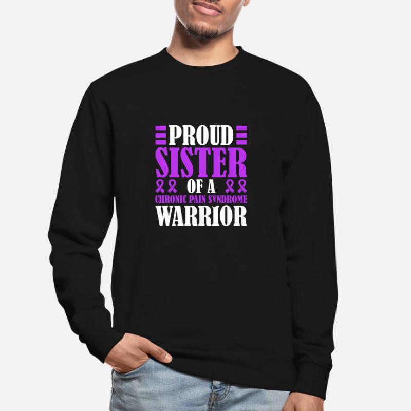 Stolze Schwester Eines Kriegers Mit Chronischem Unisex Pullover