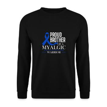 Stolzer Bruder Eines Myalgische - Unisex Pullover - Schwarz - Vorne - Alina (178cm) & Michal (187cm)