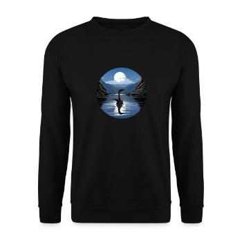 Loch Ness - Unisex Sweatshirt - black - Front - Alina (178cm) & Michal (187cm)