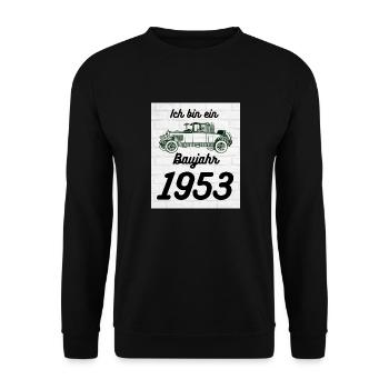 Oldtimer - Unisex Pullover - Schwarz - Vorne - Alina (178cm) & Michal (187cm)