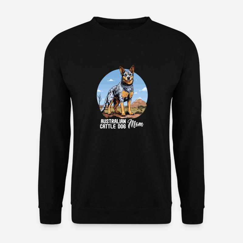 Hund Bouvier australien - Sweat-shirt Unisexe - noir