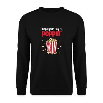 Cinéma Snack Soirée cinéma J’espère que votre journée est - Sweat-shirt Unisexe - noir - Devant - Alina (178cm) & Michal (187cm)