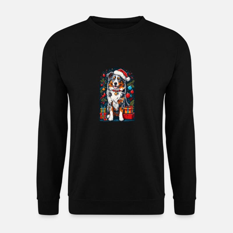 Lustiger Australian Shepherd Mit - Unisex Pullover - Schwarz