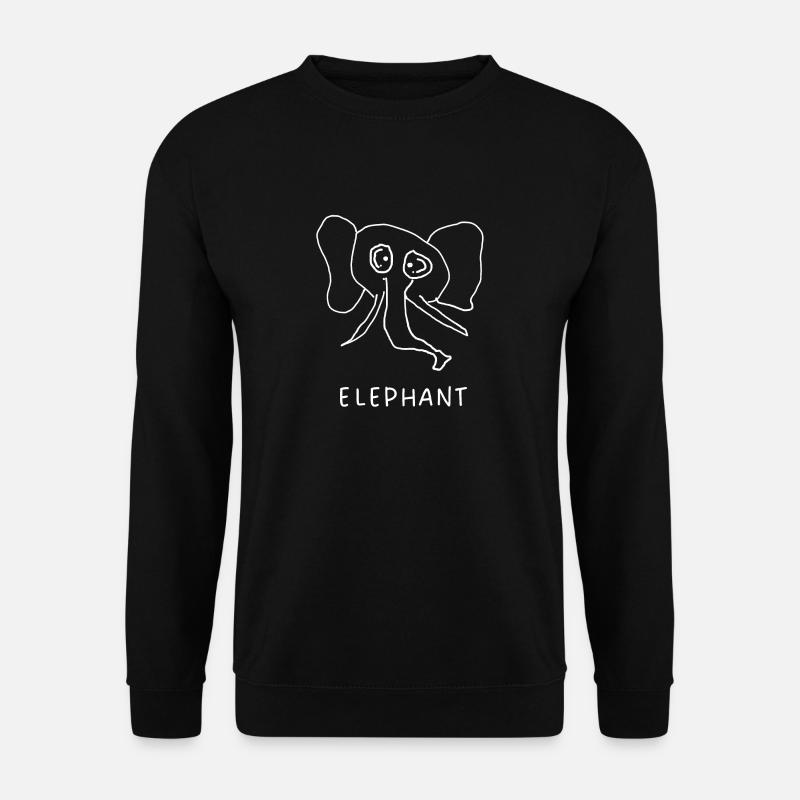 Elephant - Unisex Sweatshirt - black