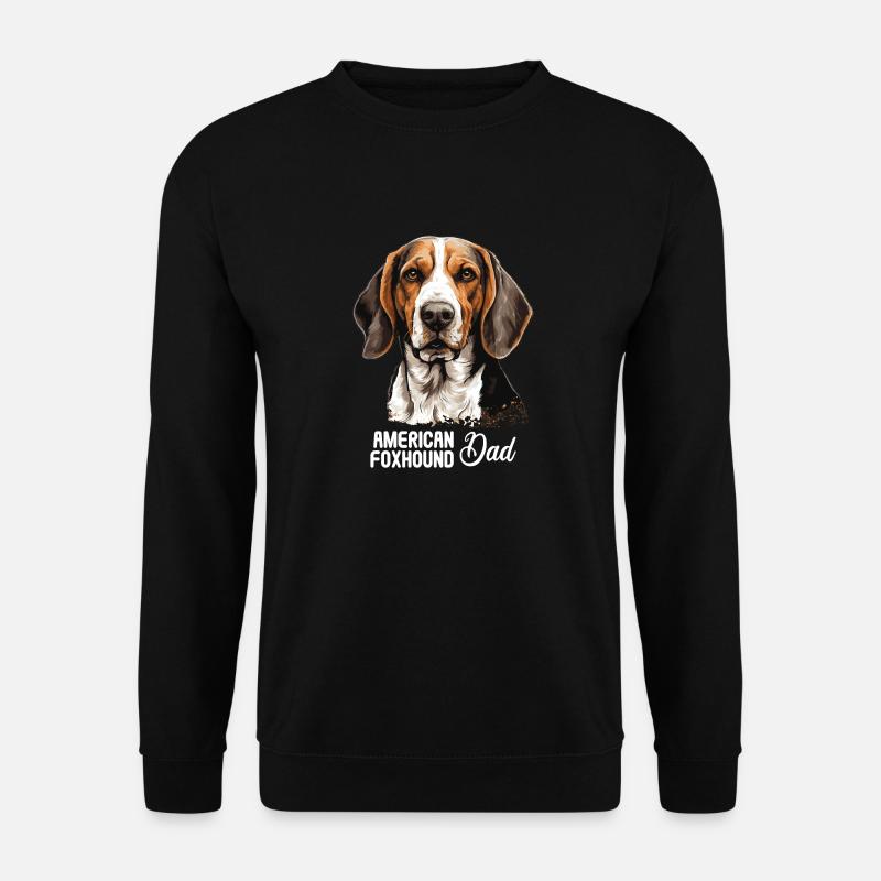 Hund American Foxhound - Unisex Pullover - Schwarz