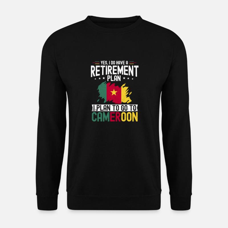 Kamerun Flagge Kamerun - Unisex Pullover - Schwarz