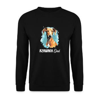 Chien Azawakh - Sweat-shirt Unisexe - noir - Devant - Alina (178cm) & Michal (187cm)