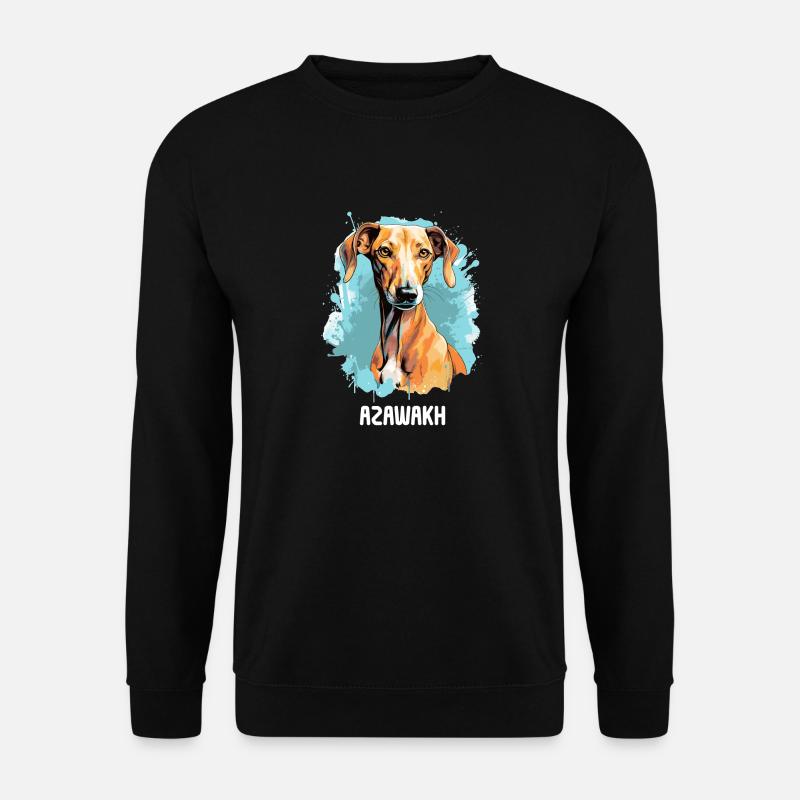 Hund Azawakh - Unisex Pullover - Schwarz