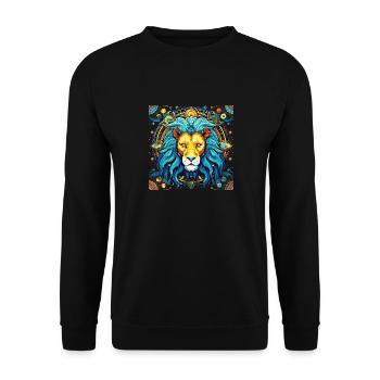 Embrace Your Leo Identity: Leo Pride - Unisex Sweatshirt - black - Front - Alina (178cm) & Michal (187cm)