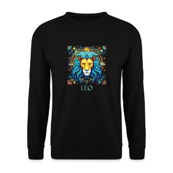 Aimez votre symbole du zodiaque Lion Hommes et Femmes - Sweat-shirt Unisexe - noir - Devant - Alina (178cm) & Michal (187cm)