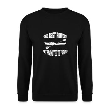 Rowing Rowing Team Rowing Rowing Rowing Club - Unisex Sweatshirt - black - Front - Alina (178cm) & Michal (187cm)