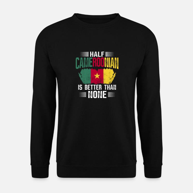 Kamerun Flagge Kamerun - Unisex Pullover - Schwarz