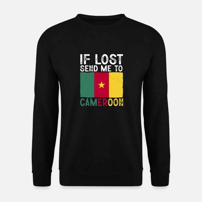Kamerun Flagge Kamerun - Unisex Pullover - Schwarz
