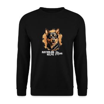 Chien Kelpie australien - Sweat-shirt Unisexe - noir - Devant - Alina (178cm) & Michal (187cm)