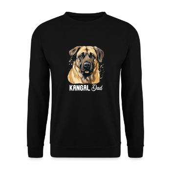 Hund Kangal - Unisex Pullover - Schwarz - Vorne - Alina (178cm) & Michal (187cm)