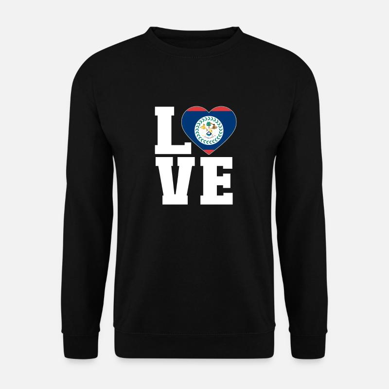 Belize Flagge Belizer - Unisex Pullover - Schwarz